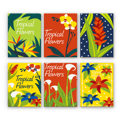 Poster di fiori tropicali