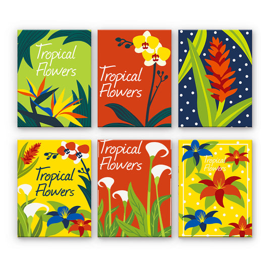 Poster di fiori tropicali