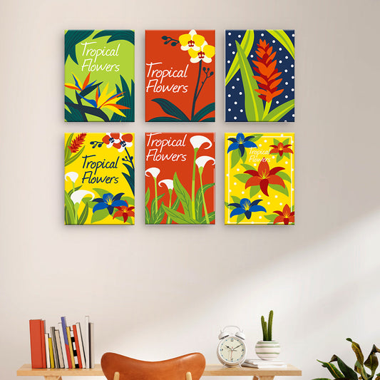 Poster di fiori tropicali