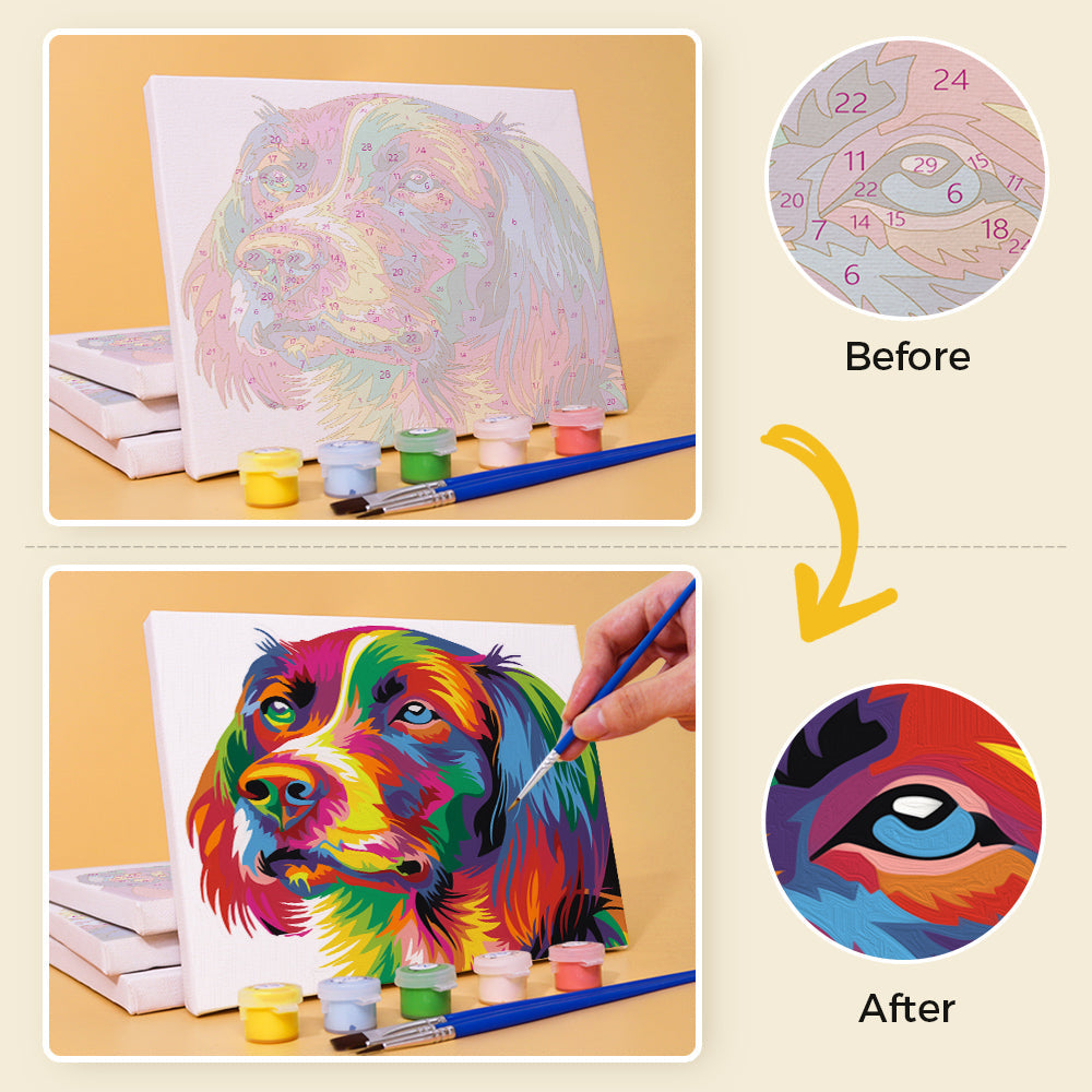 Animali colorati - Dipingere con i Numeri