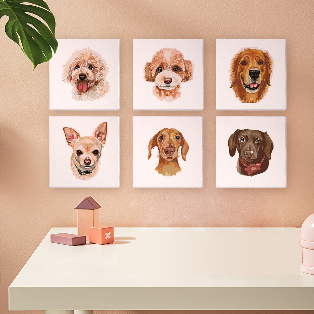 Set di cani - Dipingere con i Numeri