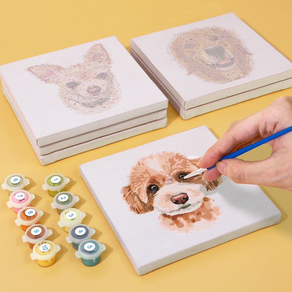 Set di cani - Dipingere con i Numeri