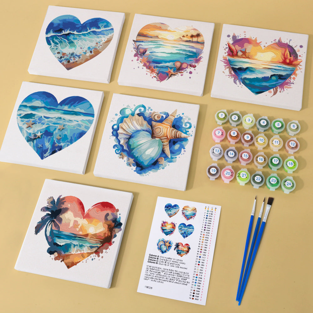Cuore dell'oceano - Dipingere con i Numeri