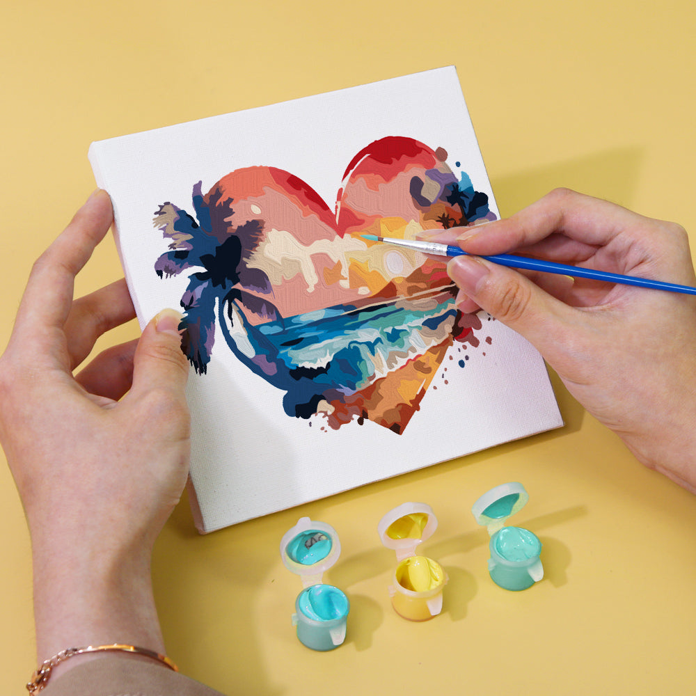 Cuore dell'oceano - Dipingere con i Numeri