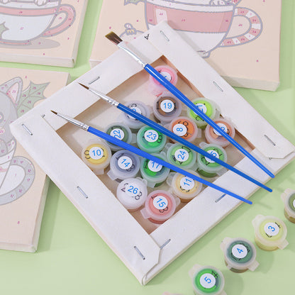 Gattino tazza da tè - Dipingere con i Numeri