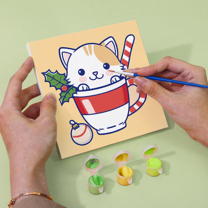 Gattino tazza da tè - Dipingere con i Numeri
