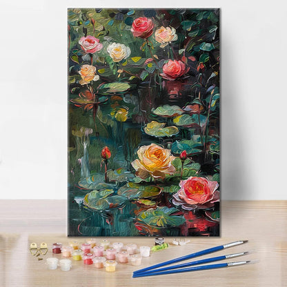 Rose e ninfee - Dipingere con i Numeri