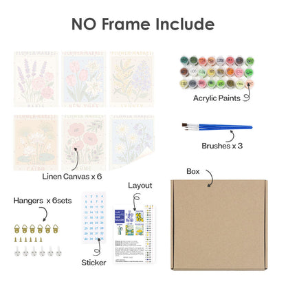 Mercati dei fiori del mondo - Dipingere con i Numeri