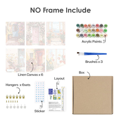 Porte in fiore - Dipingere con i Numeri