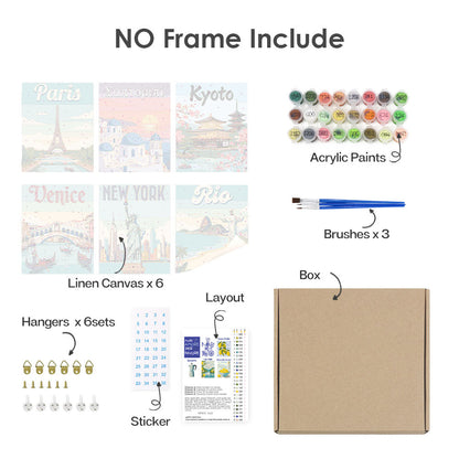 Edifici famosi - Dipingere con i Numeri