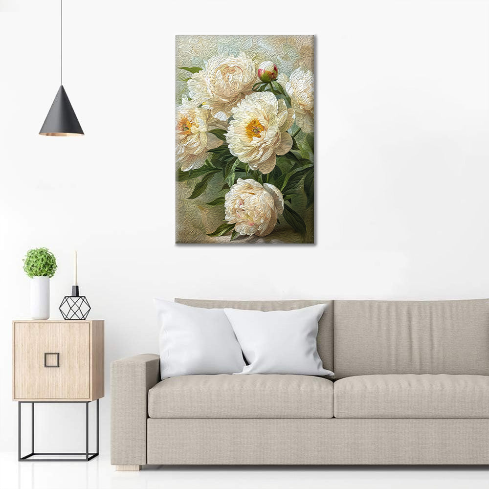 Peonie bianche - Dipingere con i Numeri