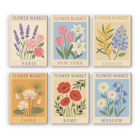 Mercati dei fiori del mondo - Dipingere con i Numeri