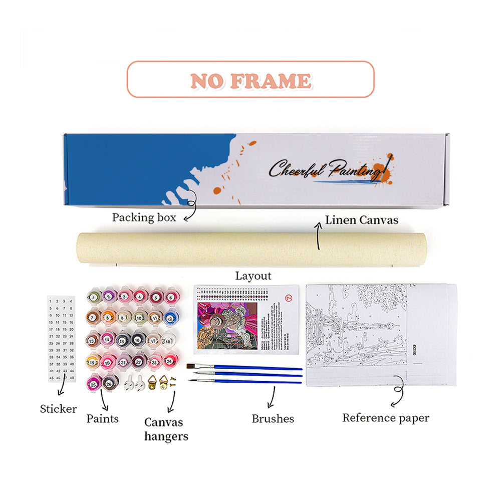 Garofano cuore – Dipingi con i numeri