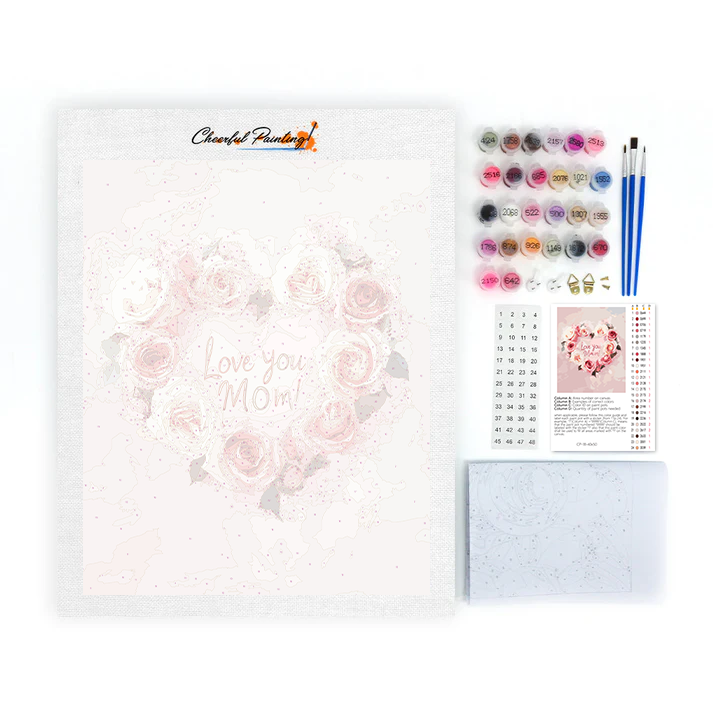 Corona di rose – Dipingi con i numeri