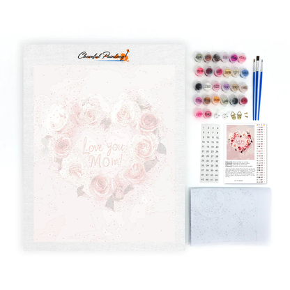 Corona di rose – Dipingi con i numeri