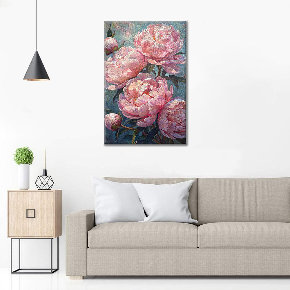 Peonie rosa - Dipingere con i Numeri